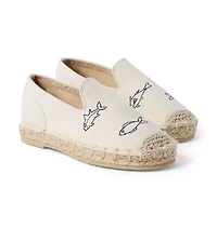 Embroidered Fish Espadrille Slip-On