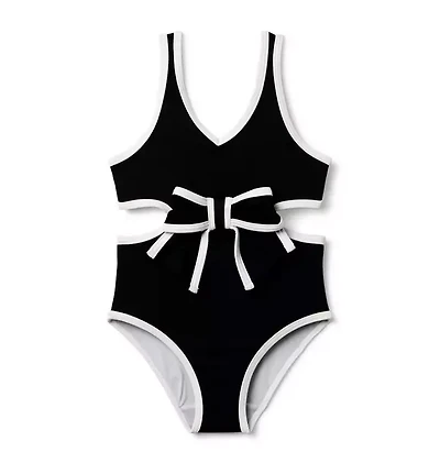 Cutout Bow Swimsuit