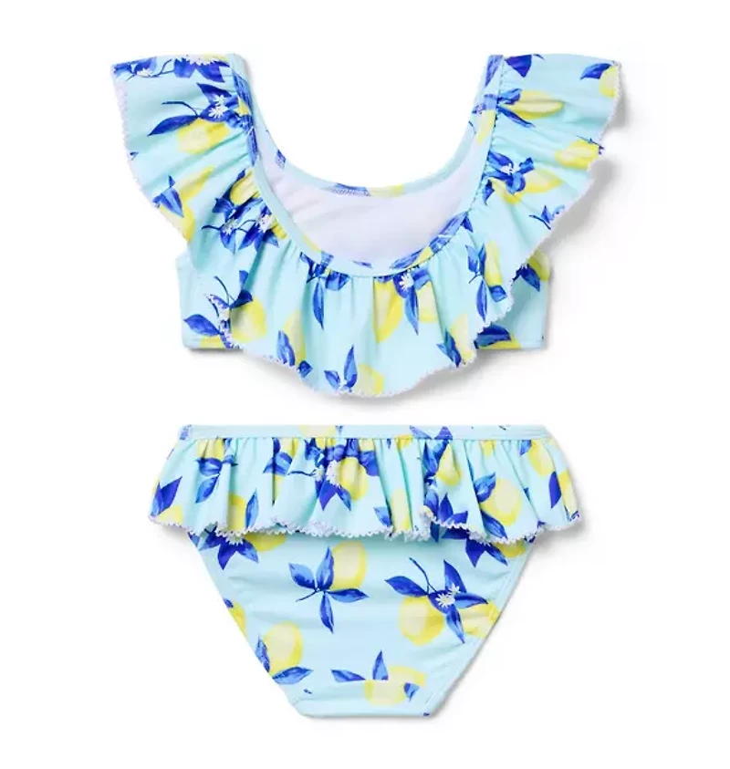 Lemon Ruffle 2-Piece Swimsuit