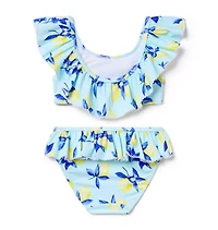Lemon Ruffle 2-Piece Swimsuit