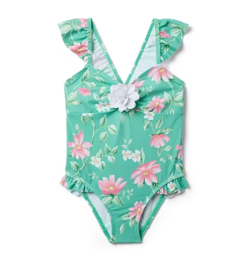 Floral Rosette Swimsuit