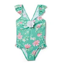 Floral Rosette Swimsuit