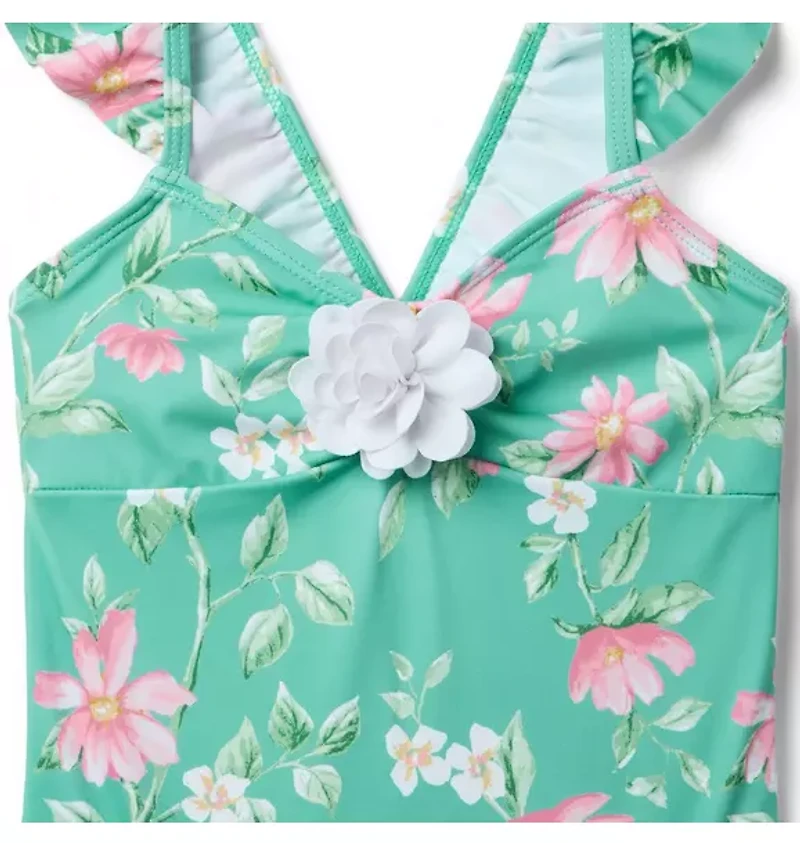Floral Rosette Swimsuit