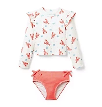 Lobster Rash Guard Swimsuit
