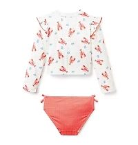 Lobster Rash Guard Swimsuit
