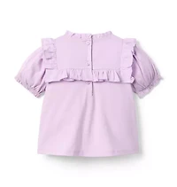 Ruffle Pintuck Top
