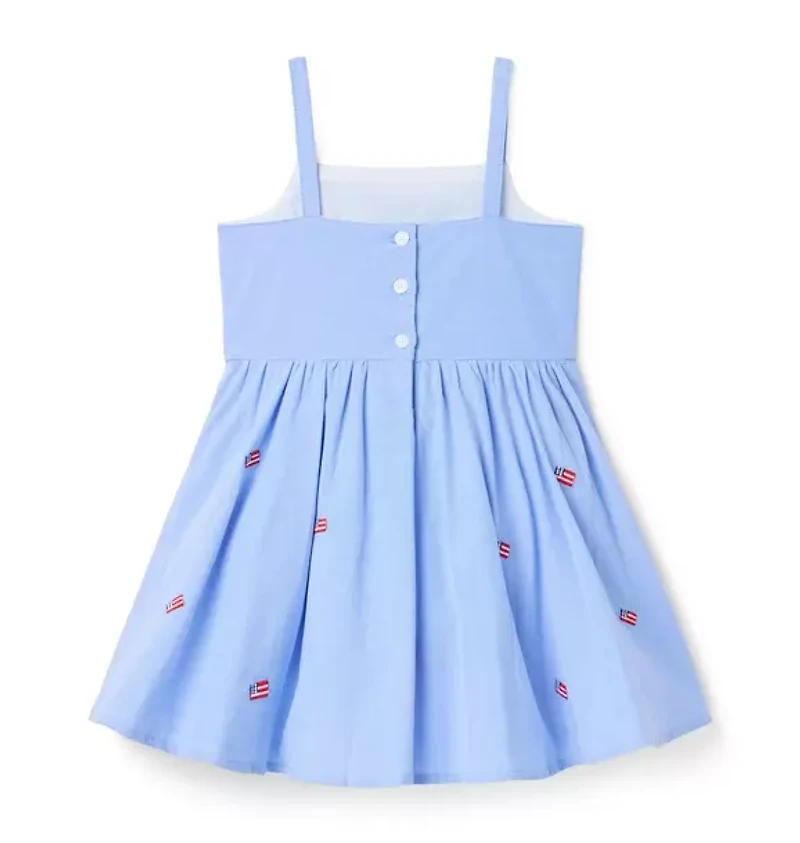 Embroidered Flag Dress