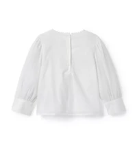 Lace Trim Pintuck Top