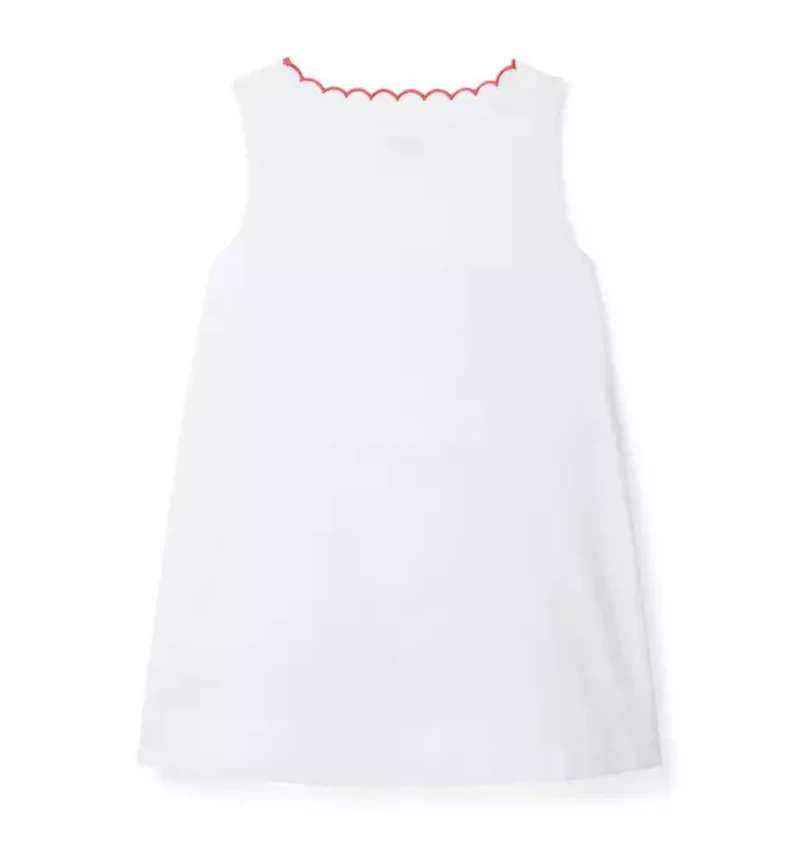 Embroidered Floral Pocket Dress