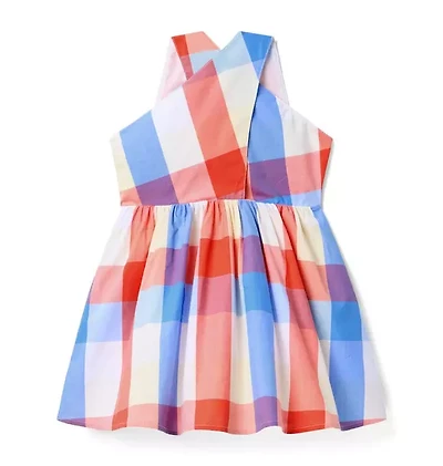 Plaid Halter Dress