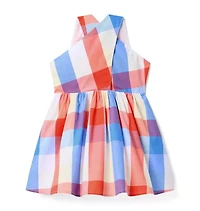 Plaid Halter Dress