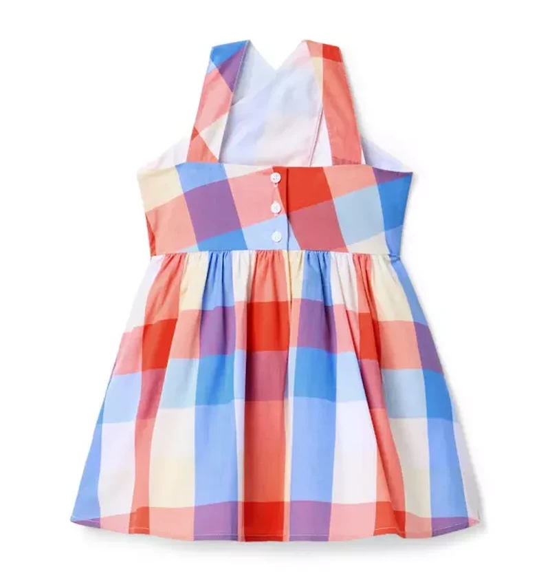 Plaid Halter Dress