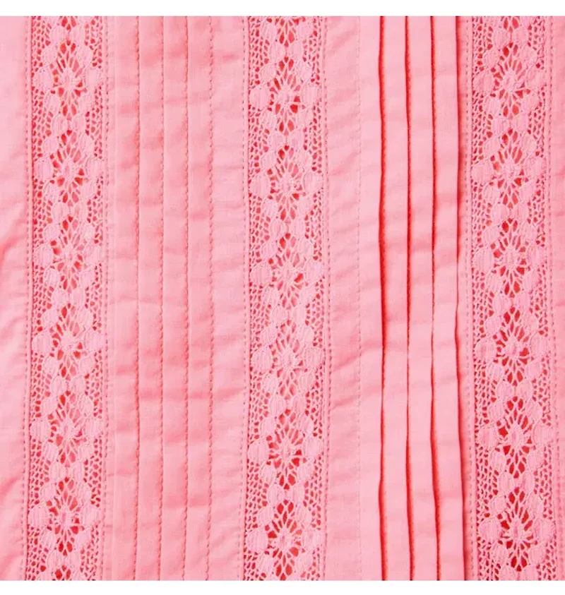 Lace Trim Dropwaist Dress