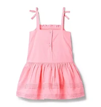 Lace Trim Dropwaist Dress