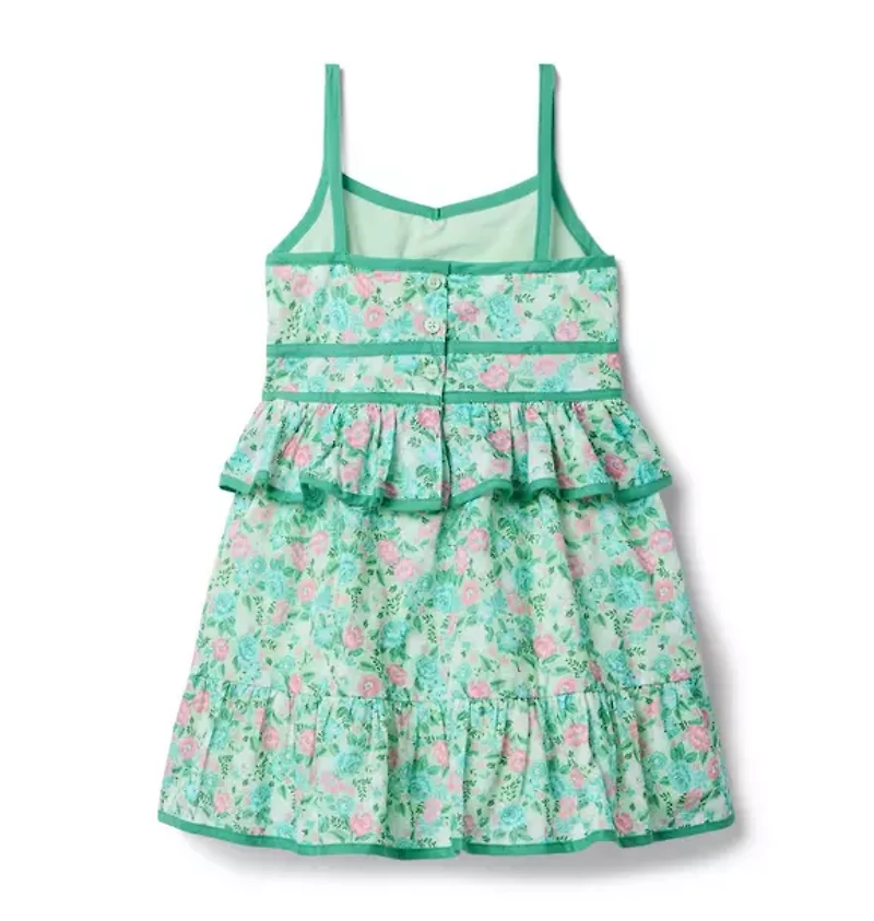 Ditsy Floral Peplum Dress