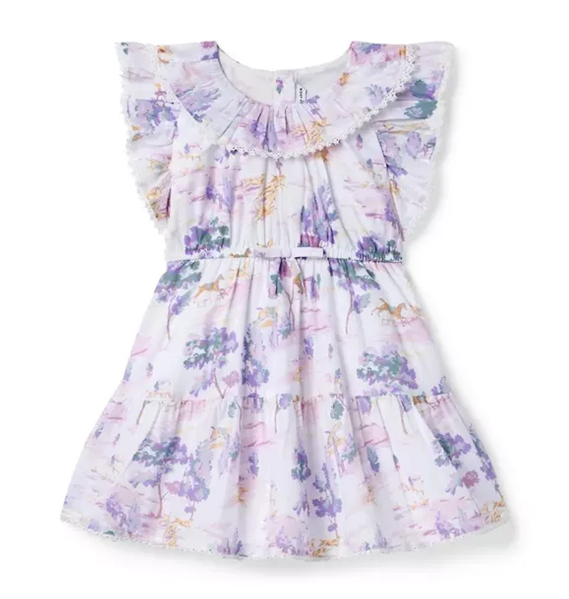 Countryside Toile Ruffle Dress