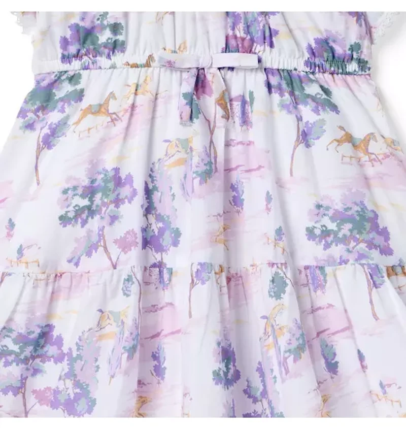 Countryside Toile Ruffle Dress