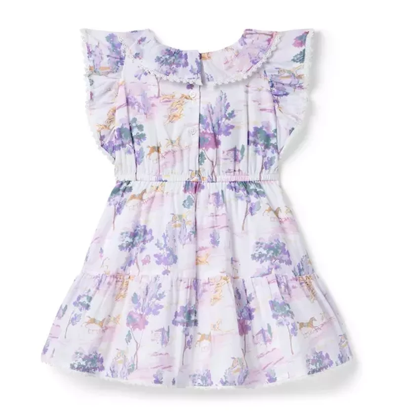 Countryside Toile Ruffle Dress