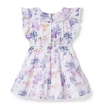 Countryside Toile Ruffle Dress