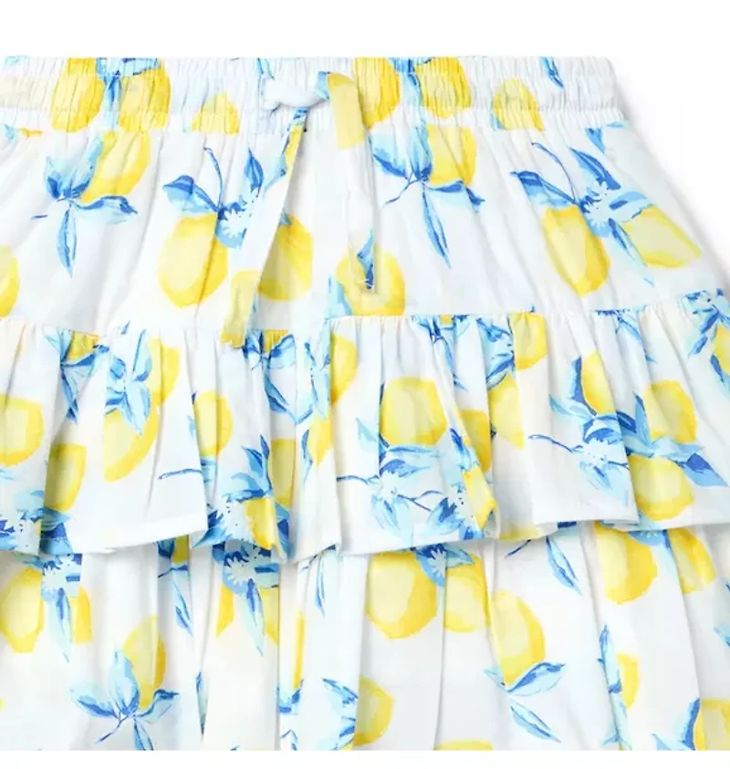 Lemon Tiered Skort