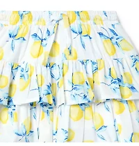 Lemon Tiered Skort