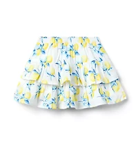 Lemon Tiered Skort