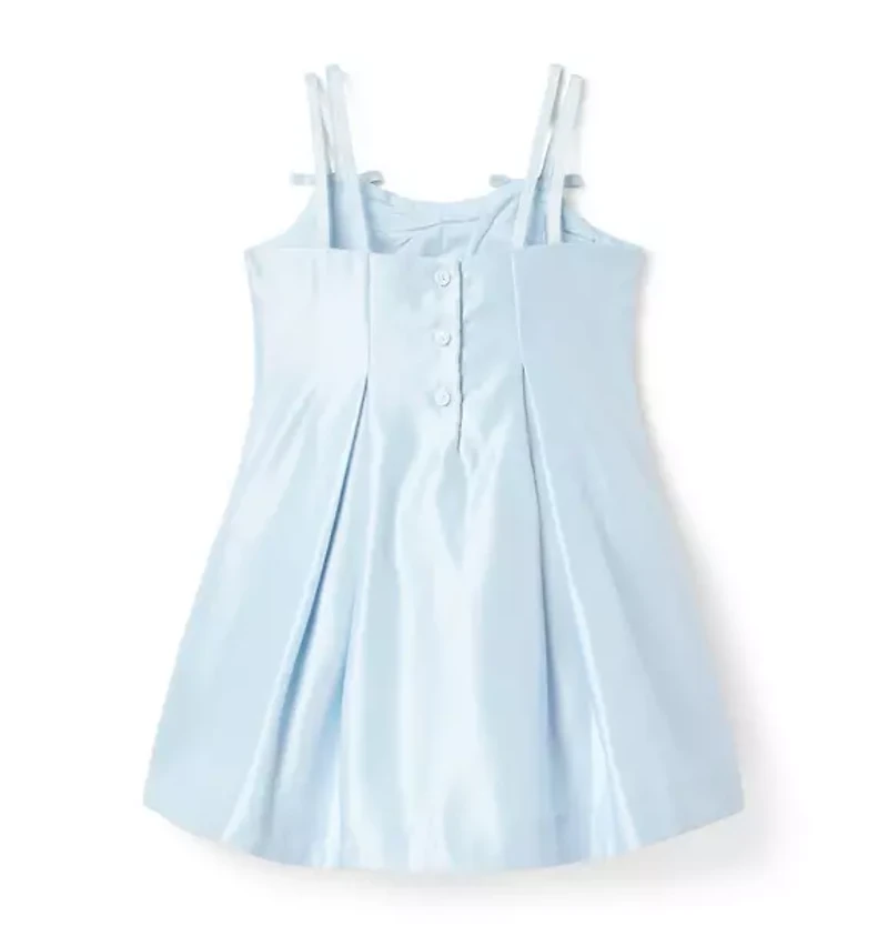 The Satin Pleated Party Dress