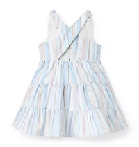 Striped Bow Strap Dress