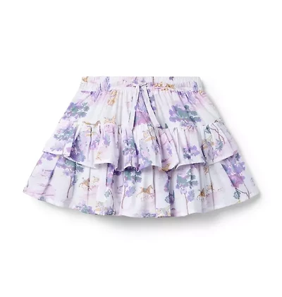 Countryside Toile Ruffle Skort