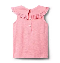 Eyelet Collared Top