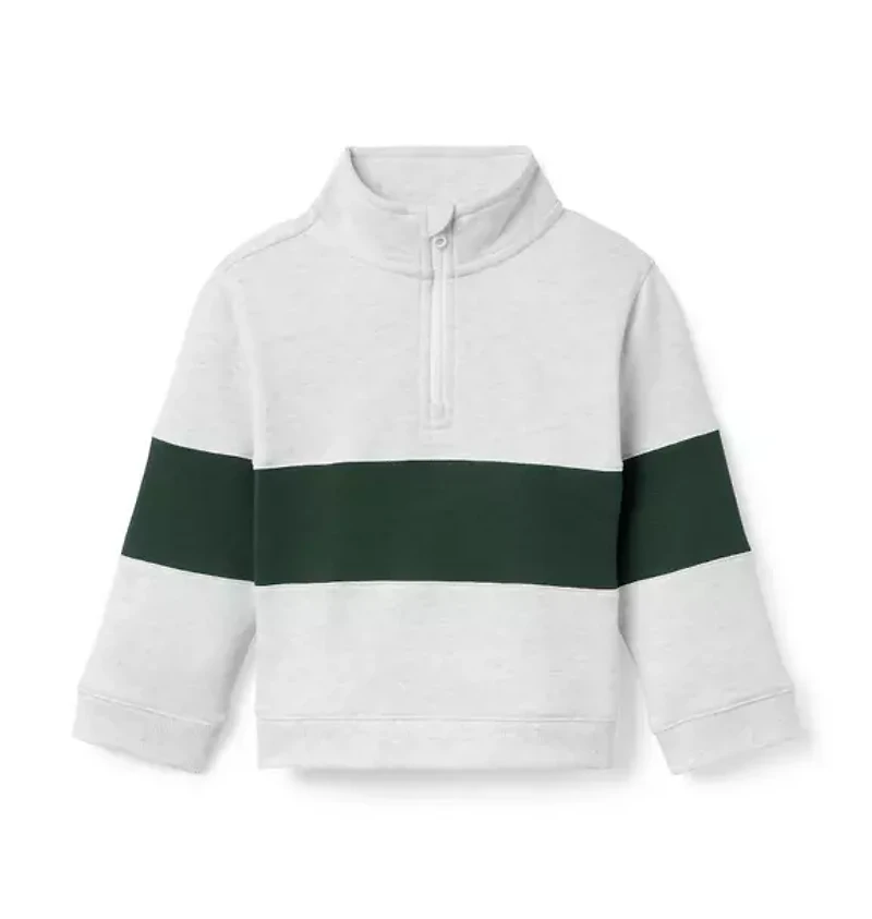 The Half Zip Stripe Sweatshirt
