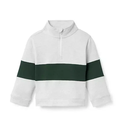 The Half Zip Stripe Sweatshirt