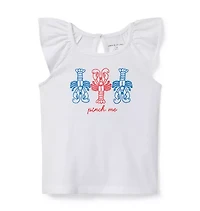 Lobster Flutter Sleeve Tee