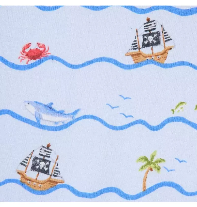 Organic Cotton Pirate Ship Stripe Short Pajama