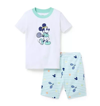 Organic Cotton Disney Mickey Mouse Tennis Short Pajama