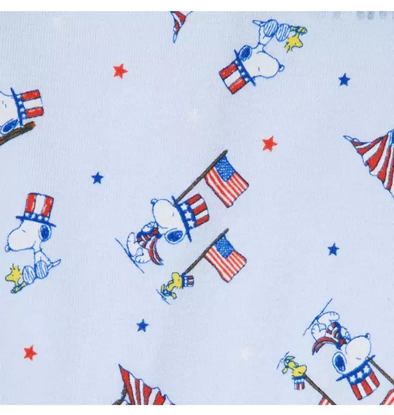 Baby Organic Cotton Peanuts Americana Footed Pajama