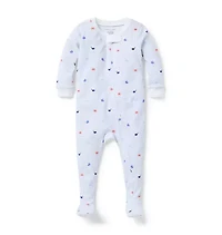 Baby Organic Cotton Sea Friends Footed Pajama