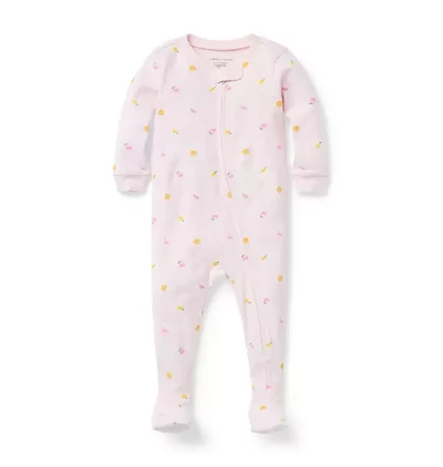 Baby Organic Cotton Fruit Footed Pajama