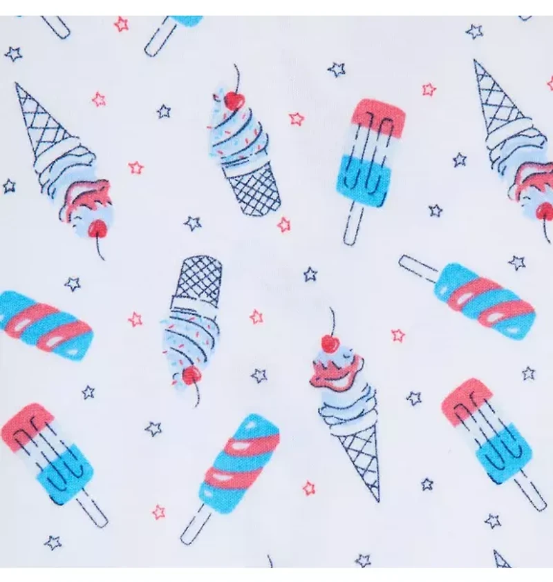 Baby Organic Cotton Ice Cream Footed Pajama