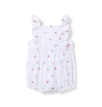 Baby Nautical Icon Ruffle Pajama Romper