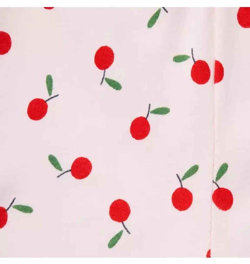 Organic Cotton Cherry Ice Cream Pajama