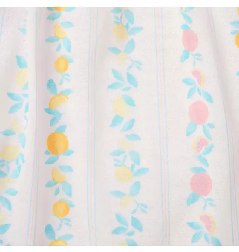 Classic Sleeveless Pajama Set Fruit Vine