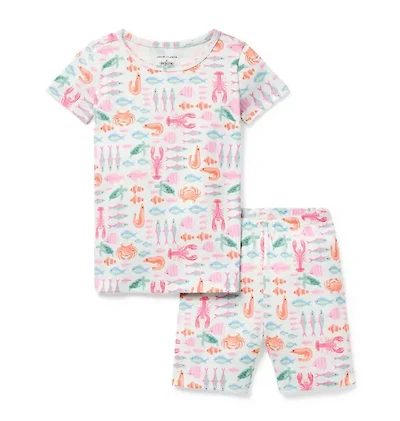 Organic Cotton Lobster Short Pajama