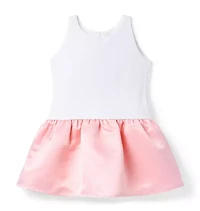 THINK PINK Satin Skirt Dress