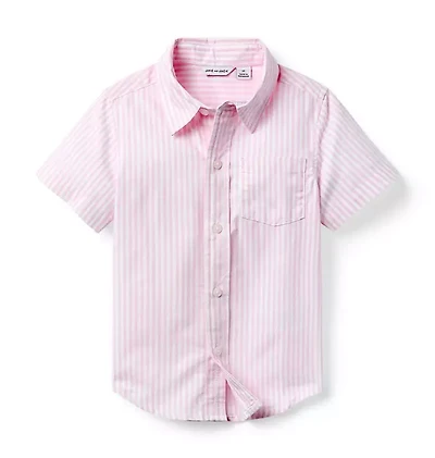THINK PINK Striped Oxford Shirt