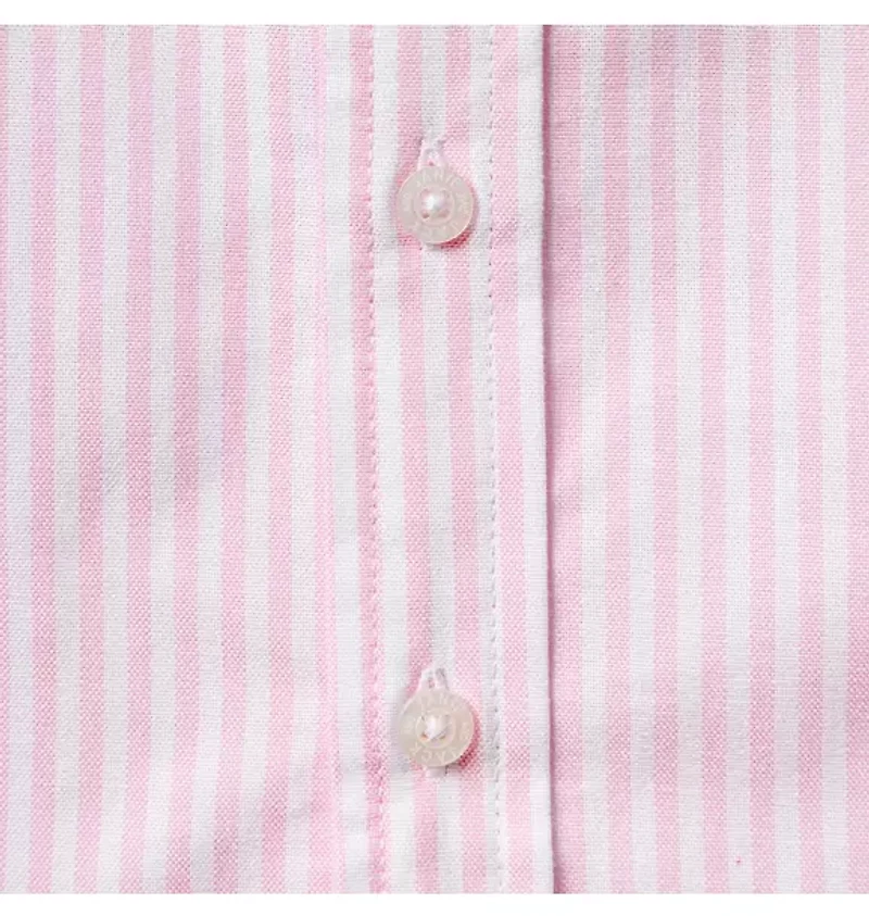 THINK PINK Striped Oxford Shirt