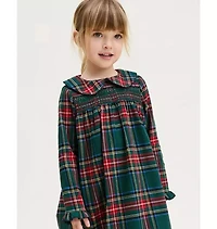 Petite Plume Girl's Brushed Twill Eloise Nightgown Kensington Tartan