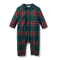 Petite Plume Baby's Brushed Twill Cambridge Romper Kensington Tartan