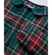 Petite Plume Baby's Brushed Twill Cambridge Romper Kensington Tartan