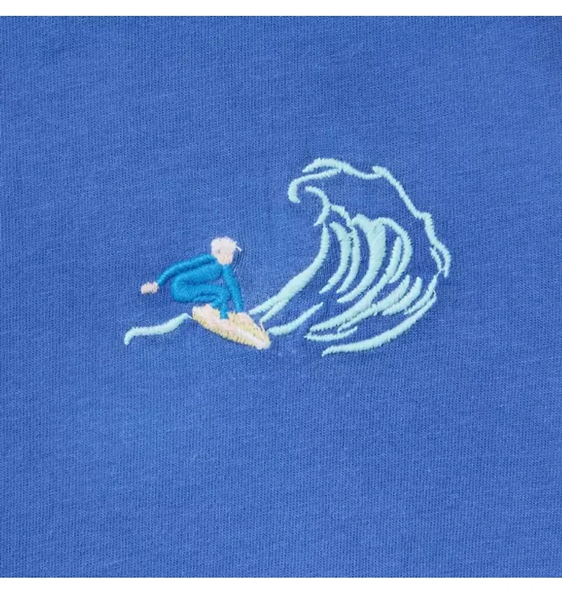 Embroidered Surfer Icon Tee